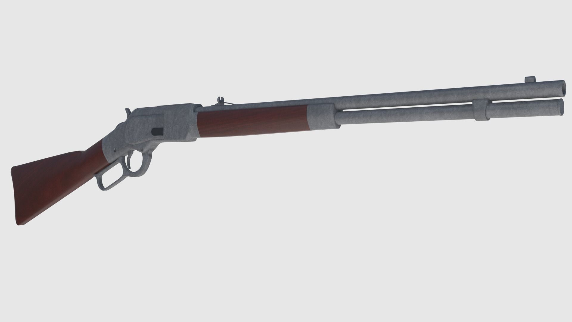 Winchester Rifle -- Game Ready Low-poly 3D model_1