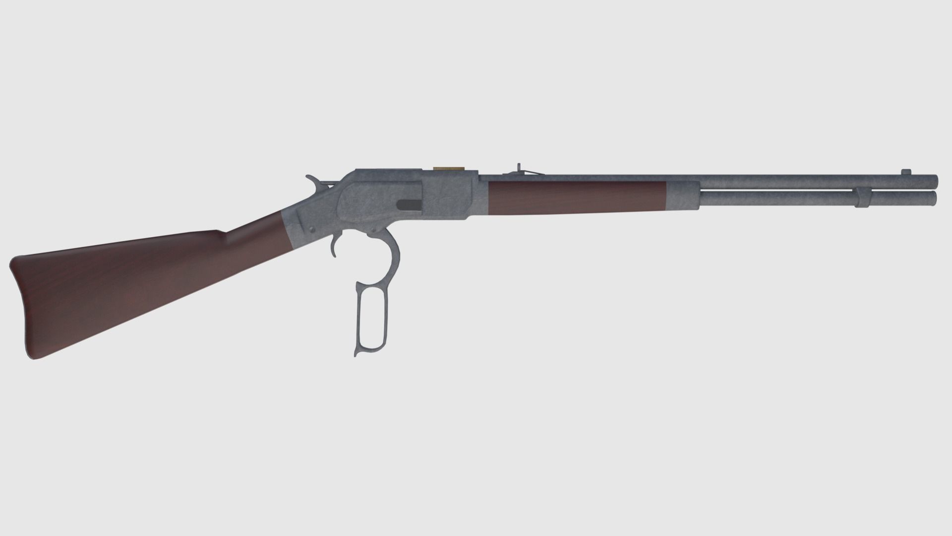 Winchester Rifle -- Game Ready Low-poly 3D model_3