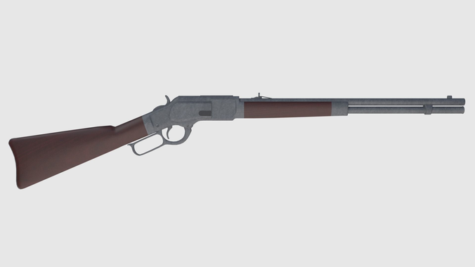 Winchester Rifle -- Game Ready Low-poly 3D model