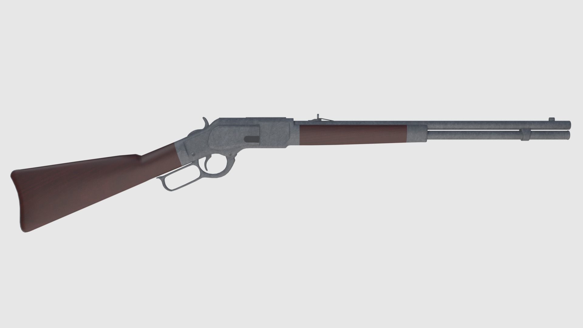 Winchester Rifle -- Game Ready Low-poly 3D model_0