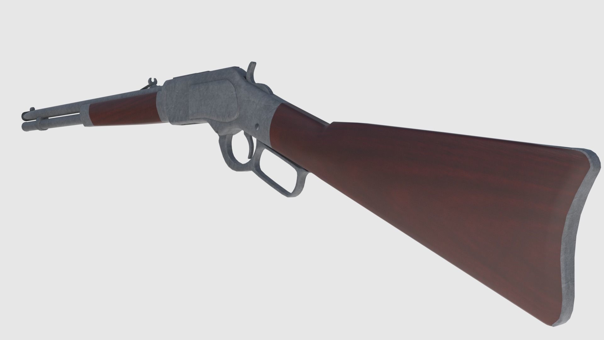 Winchester Rifle -- Game Ready Low-poly 3D model_2