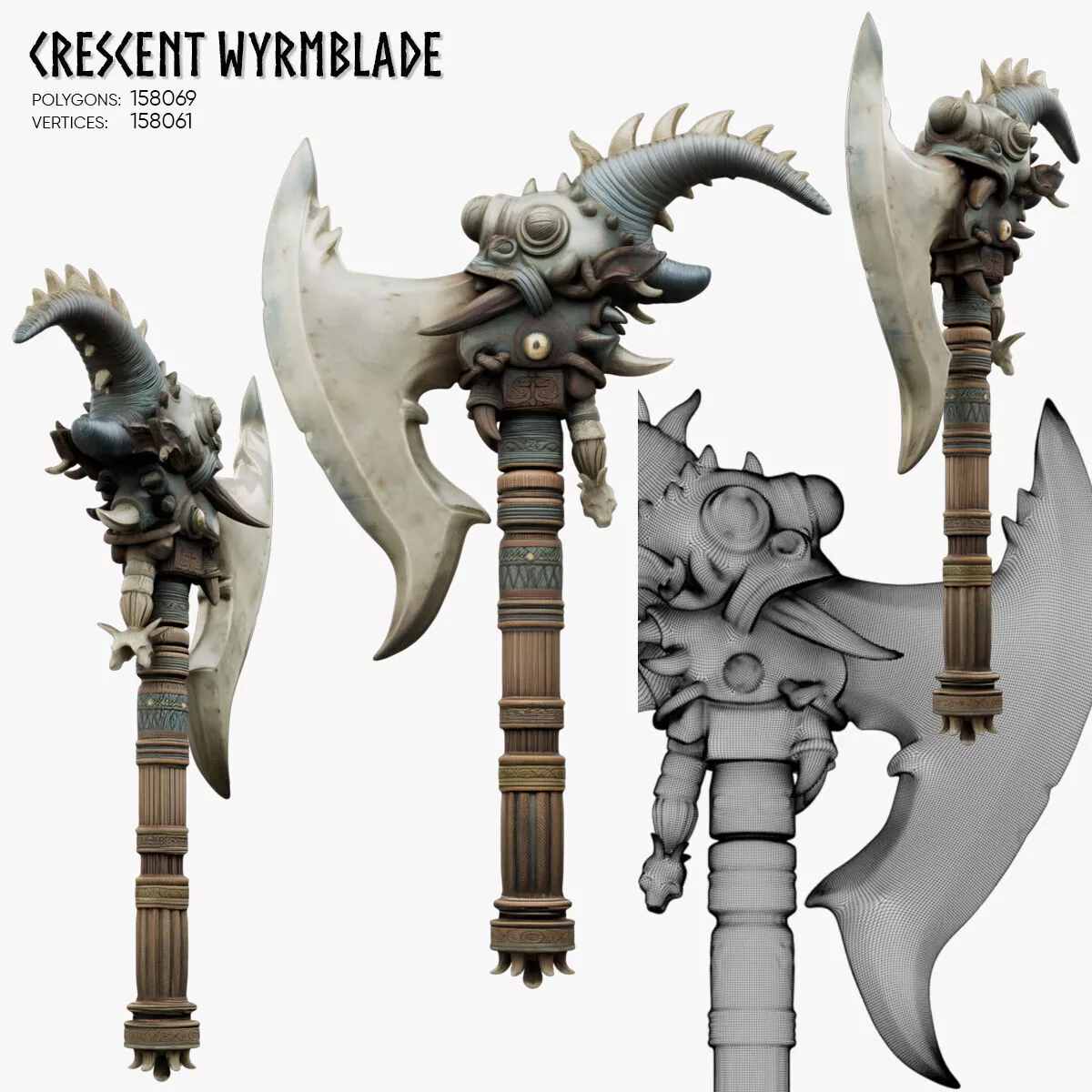 Crescent Wyrmblade 3D model