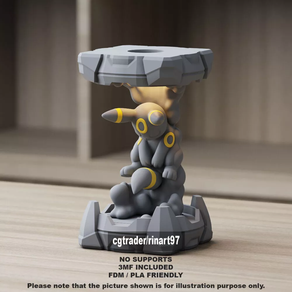 Umbreon in the Clone Lab 3D print model