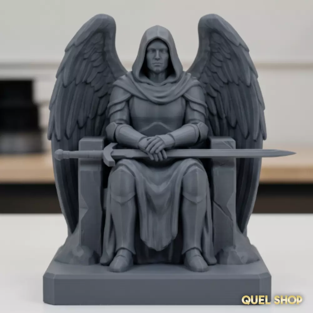 Archangel Michael STL File Guardian Angel Statue 3D print model