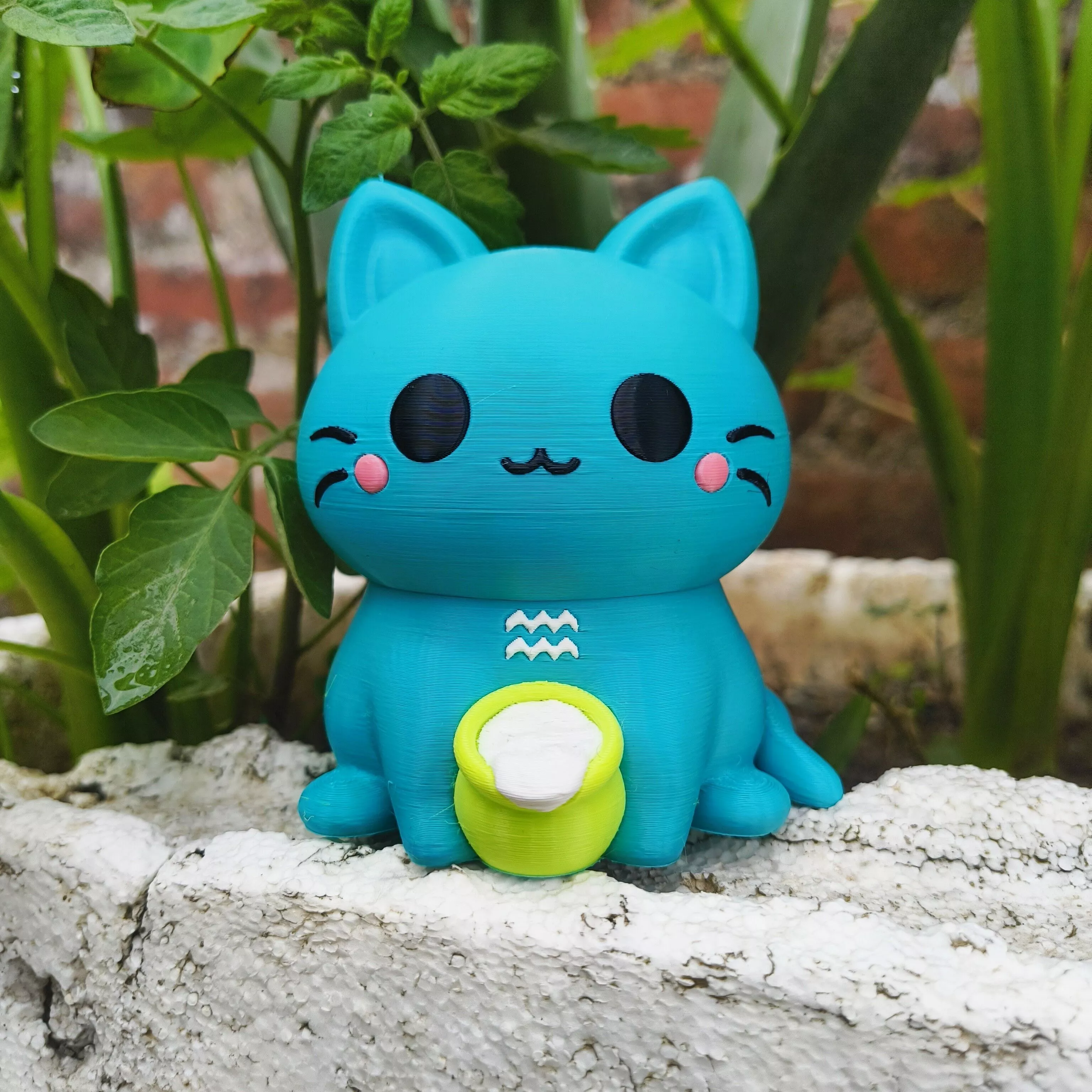 Kawaii Cat - Aquarius 3D print model