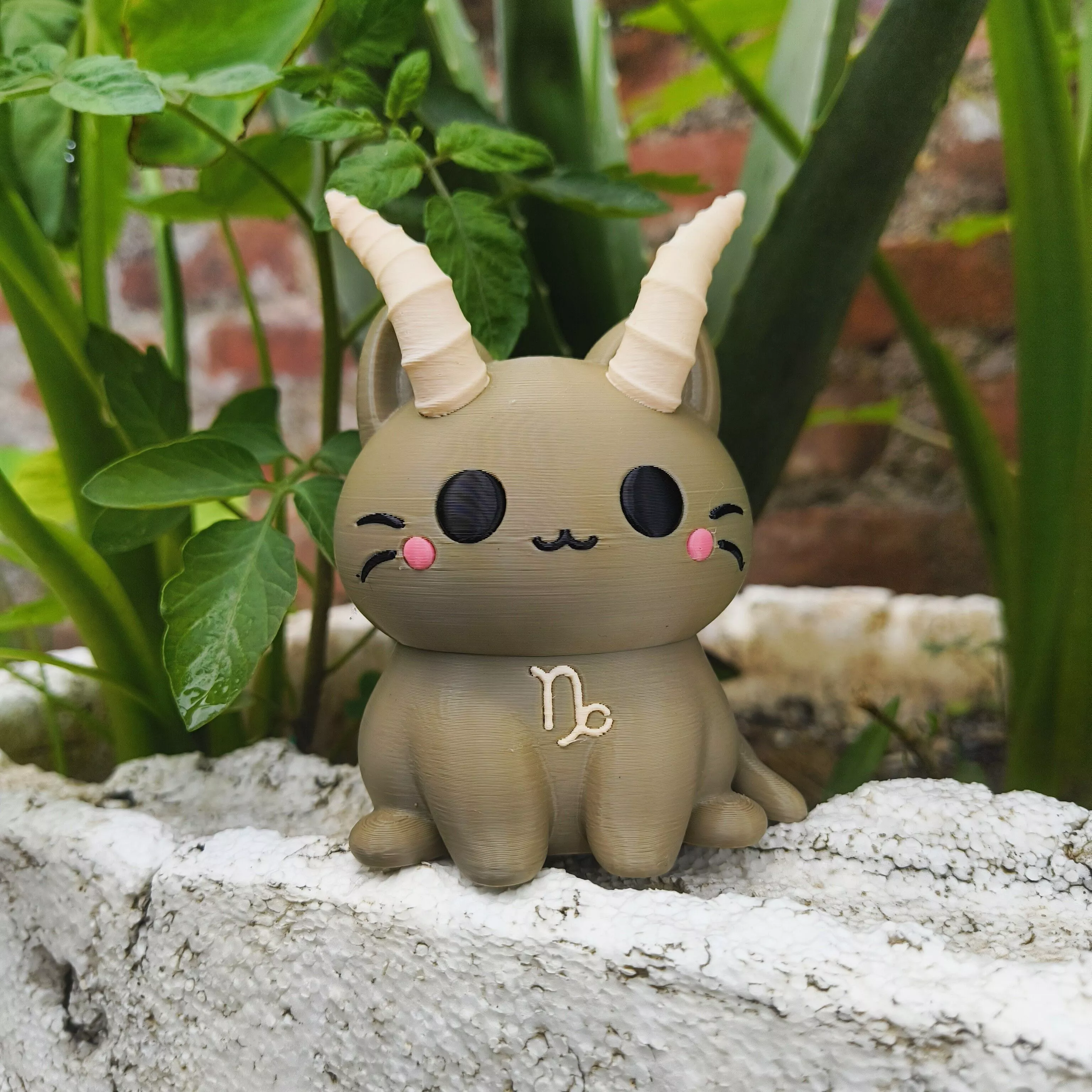 Kawaii Cat - Capricorn 3D print model