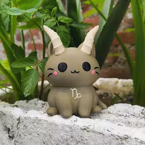 Kawaii Cat - Capricorn