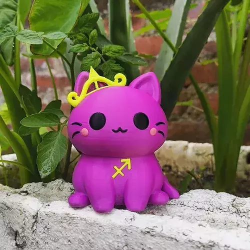 Kawaii Cat - Sagittarius