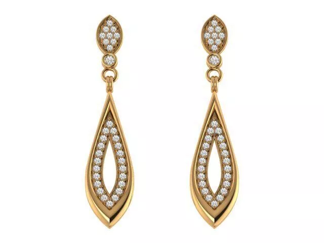 Long Bridal Earing 3D print model