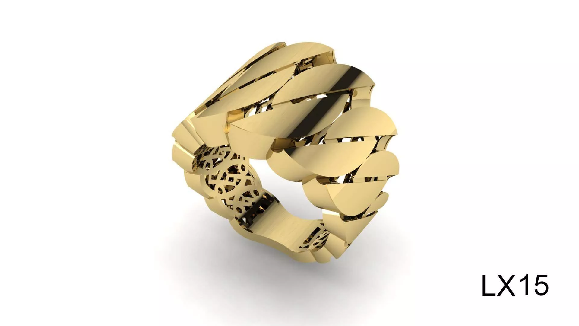 luxury chain ring 3D print model