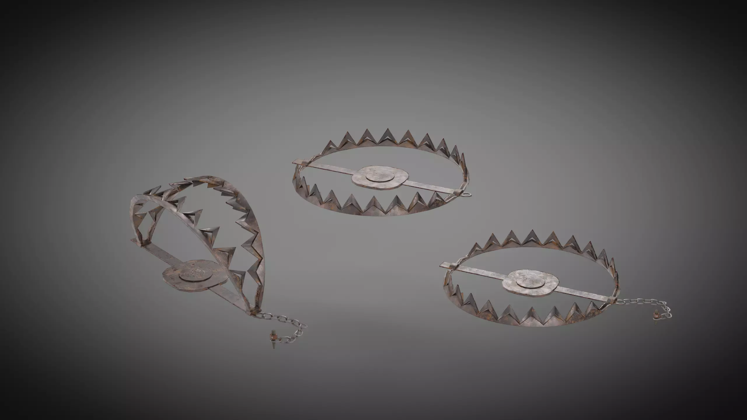 Bear Trap - Dungeon Interactables Free low-poly 3D model