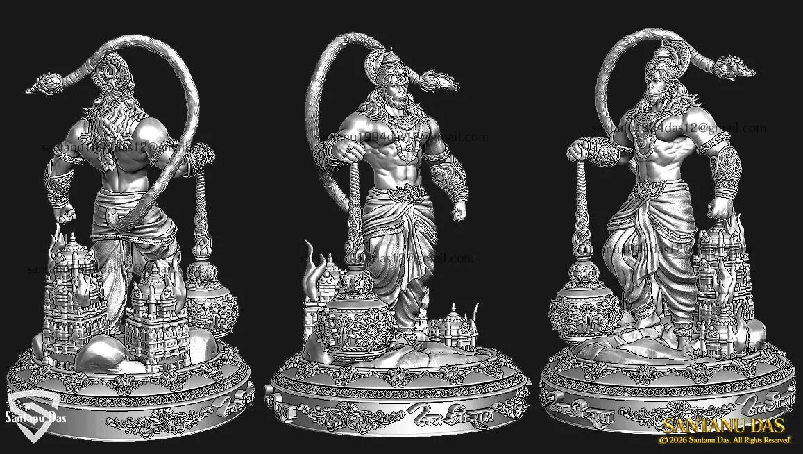 Hanuman 3D print model