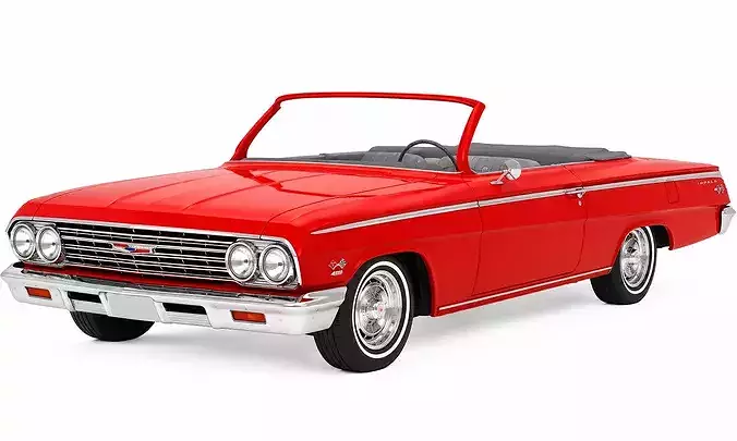 1960s Classic Convertible Car partial interior