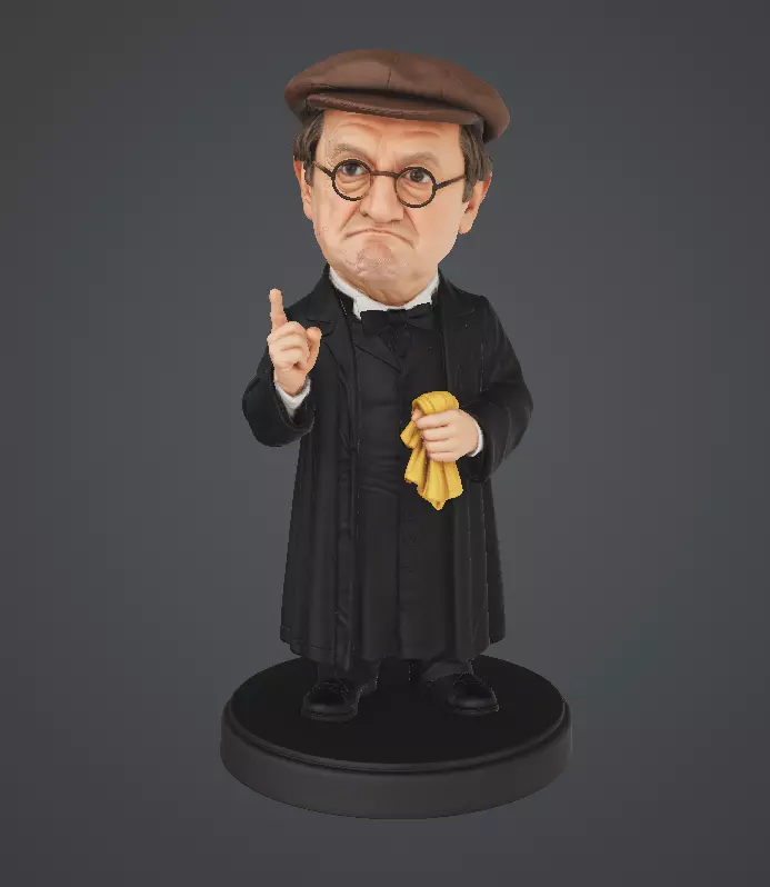 Dads Army Mr Yeatman Verger 3D Print Model Miniature Caricature 3D print model