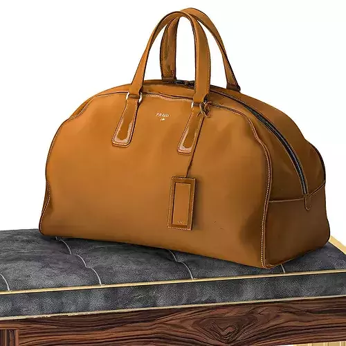 Bench shoes rack sneakers hat bag wardrobe set top 3D model 4