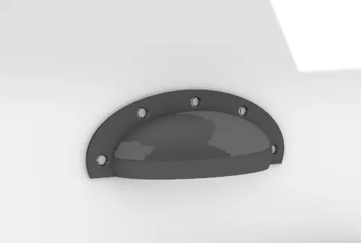 Oval Dome Drawer Pull Handle 3D Printable STL Free 3D print model