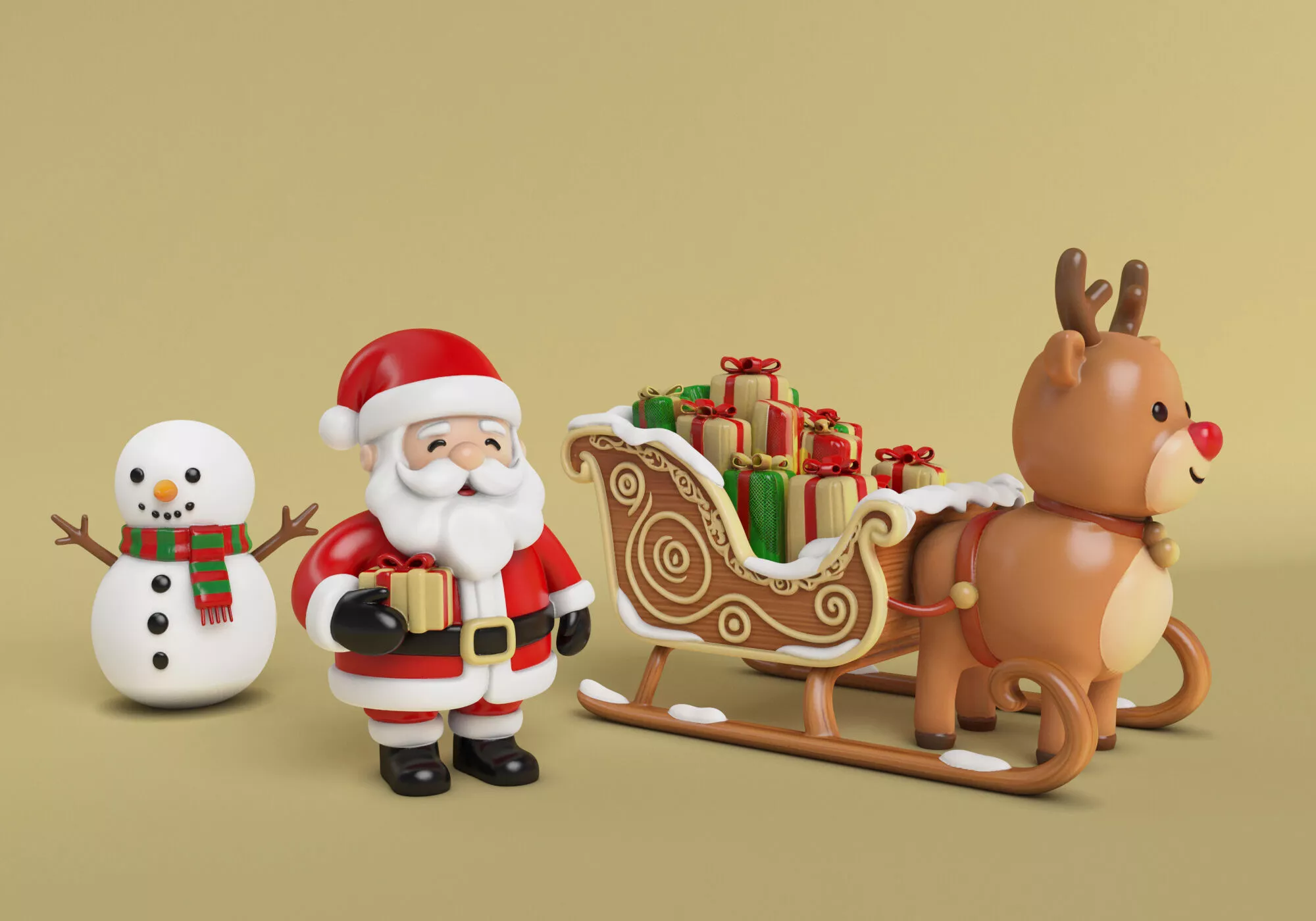 christmas pack printable 3D print model