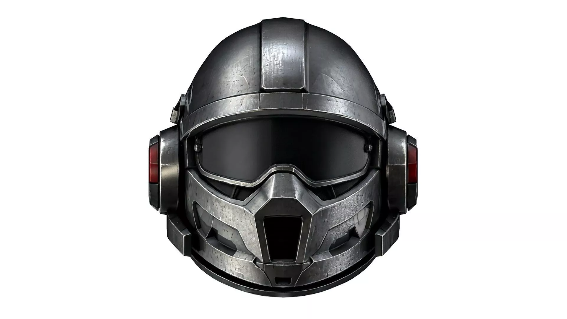 Space combat helmet Low-poly 3D model