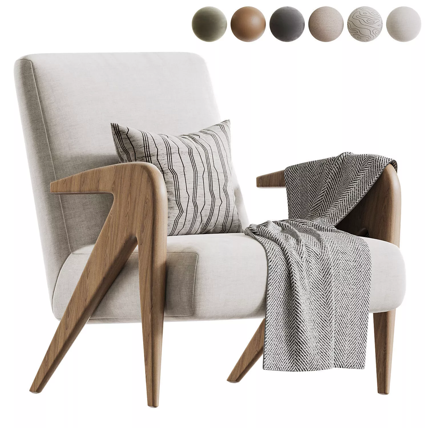 Rolle Armchair 3D model