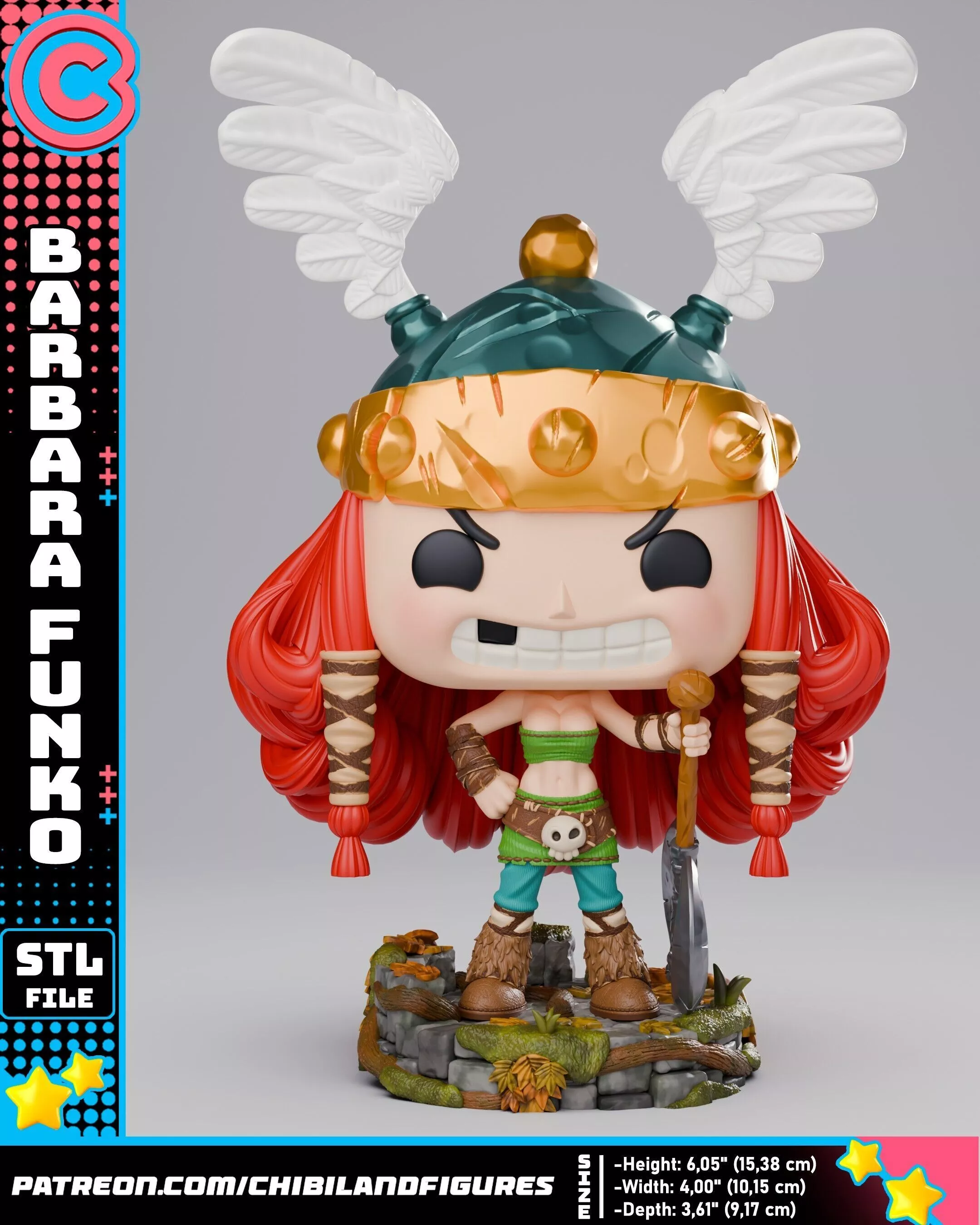 Barbara - Ray Man Legends - Funko 3D print model