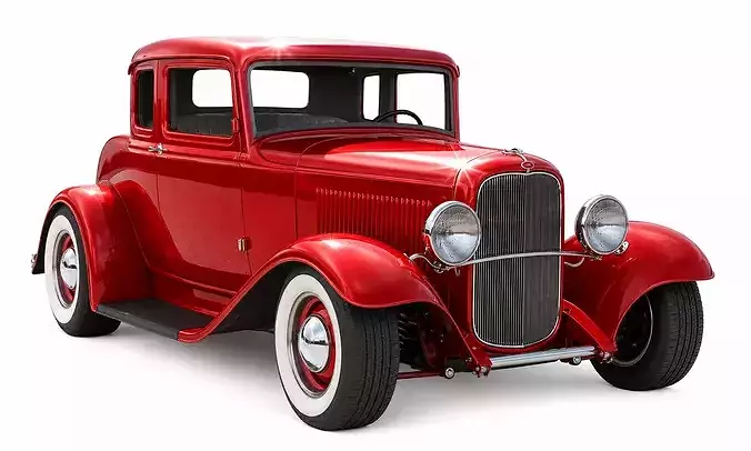 1930s Classic Coupe Vintage American Luxury Car partial interior