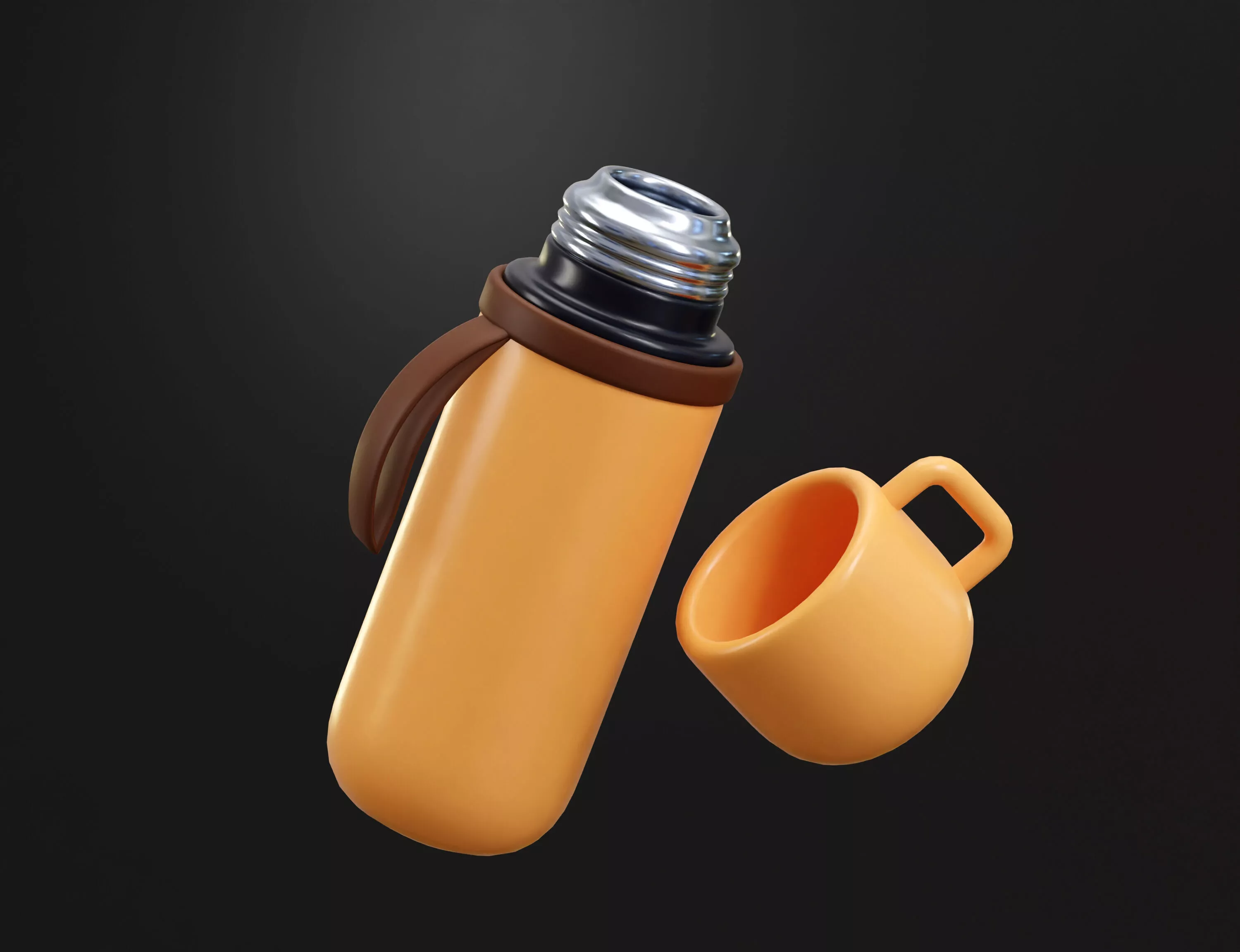 Thermos Low-poly 3D model