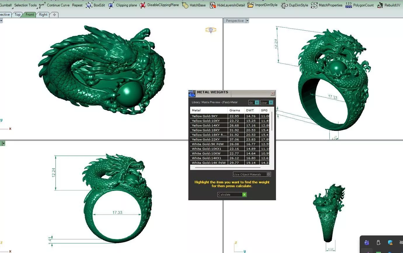 DRAGAN RING 3D print model