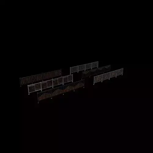 Metal Railing  3D model 6