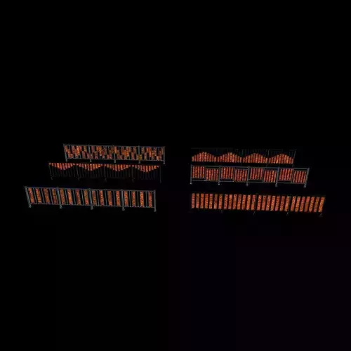 Metal Railing  3D model 7