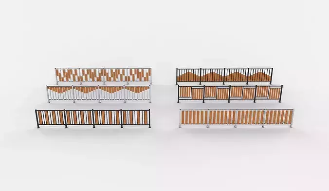 Metal Railing 3D model