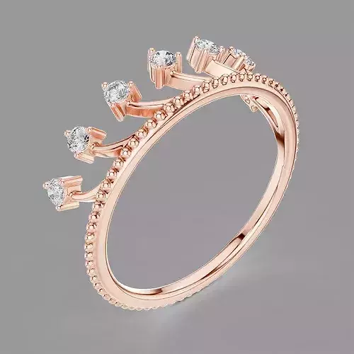 Minimalistic Ultra Light Weight Diamond Ring  