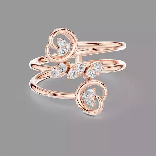 Minimalistic Ultra Light Weight Diamond Ring  