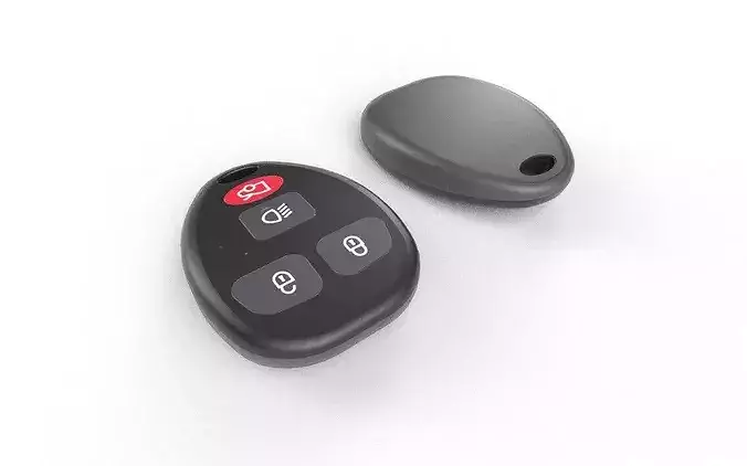 Car Key M07 Low-poly 3D model 4