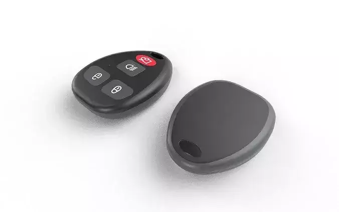 Car Key M07 Low-poly 3D model 5