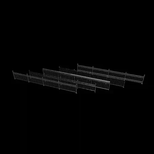 Outdoor Railing 3D model 6