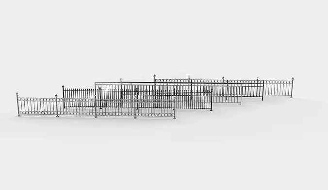Outdoor Railing 3D model