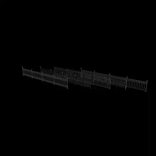 Outdoor Railing 3D model 7