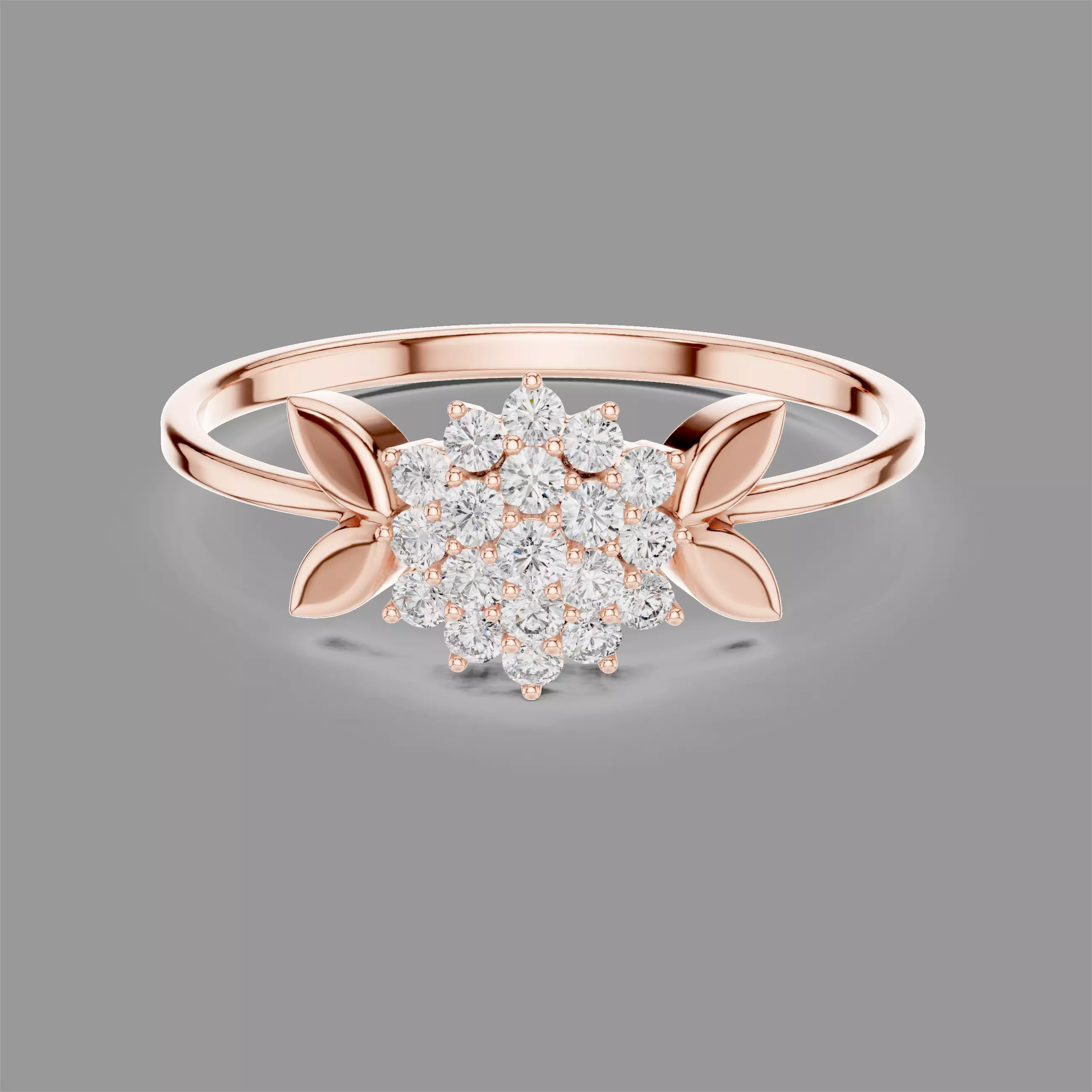 Minimalistic Ultra Light Weight Diamond Ring 3D print model
