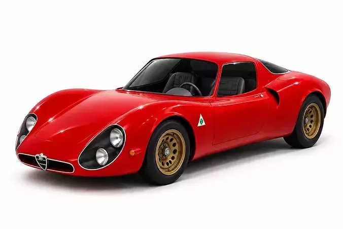 1960s Alfa Romeo Tipo 33 Stradale Italian Supercar interior