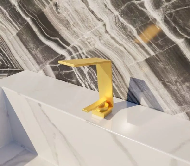 Minimalist Flat Bending Tap Low-poly 3D Model Free low-poly 3D model
