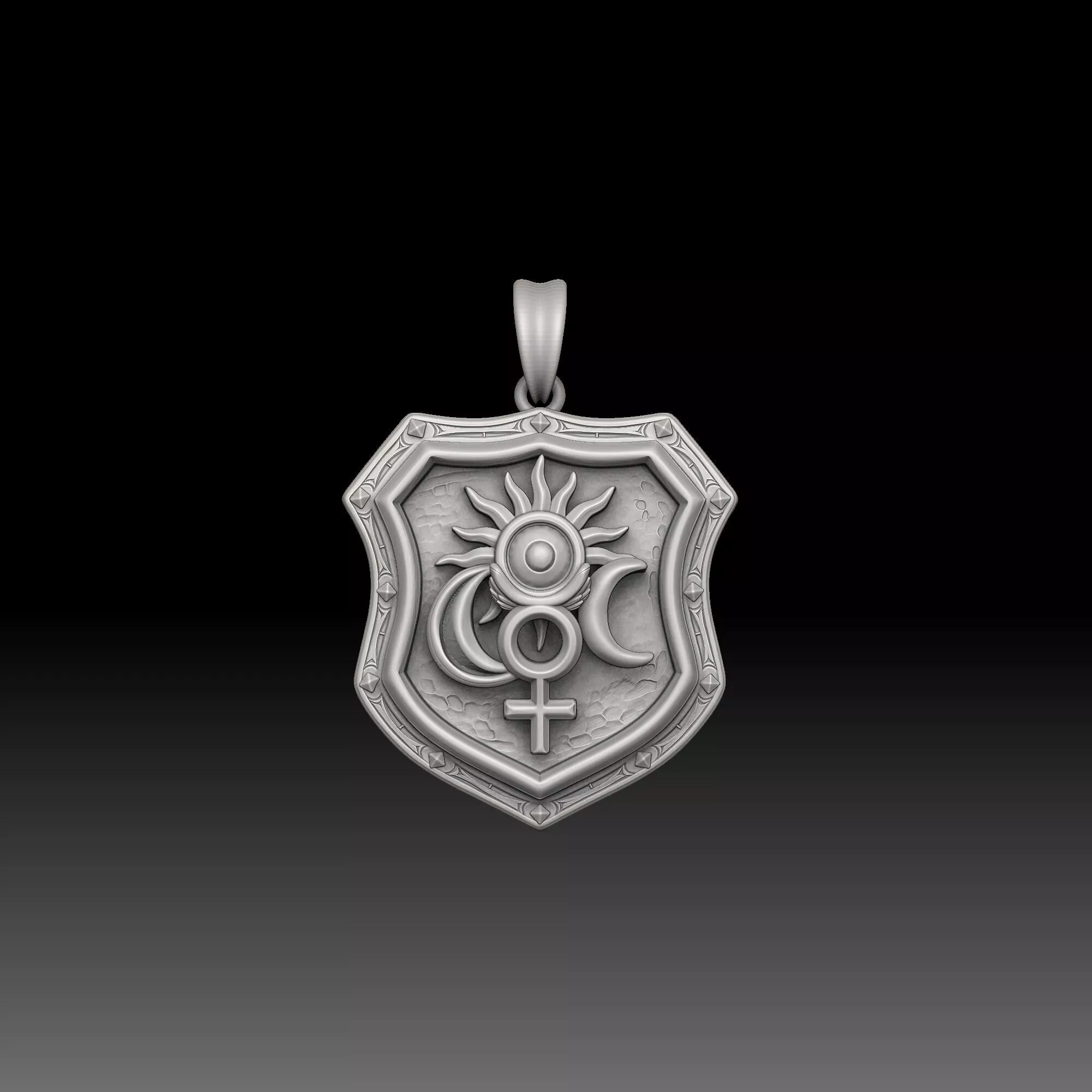 Alchemy Symbols - one inch pendant 3D print model