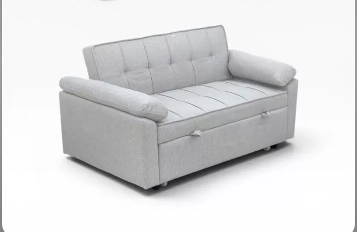 Modern Fabric Sofa Bed with Storage Drawer 3D Model Low-poly 3D model