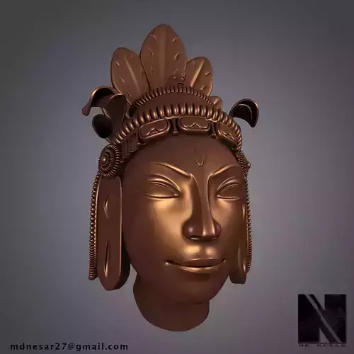 Hindu God Statue Head 3D print model Hindu God Statue Head 3D print model