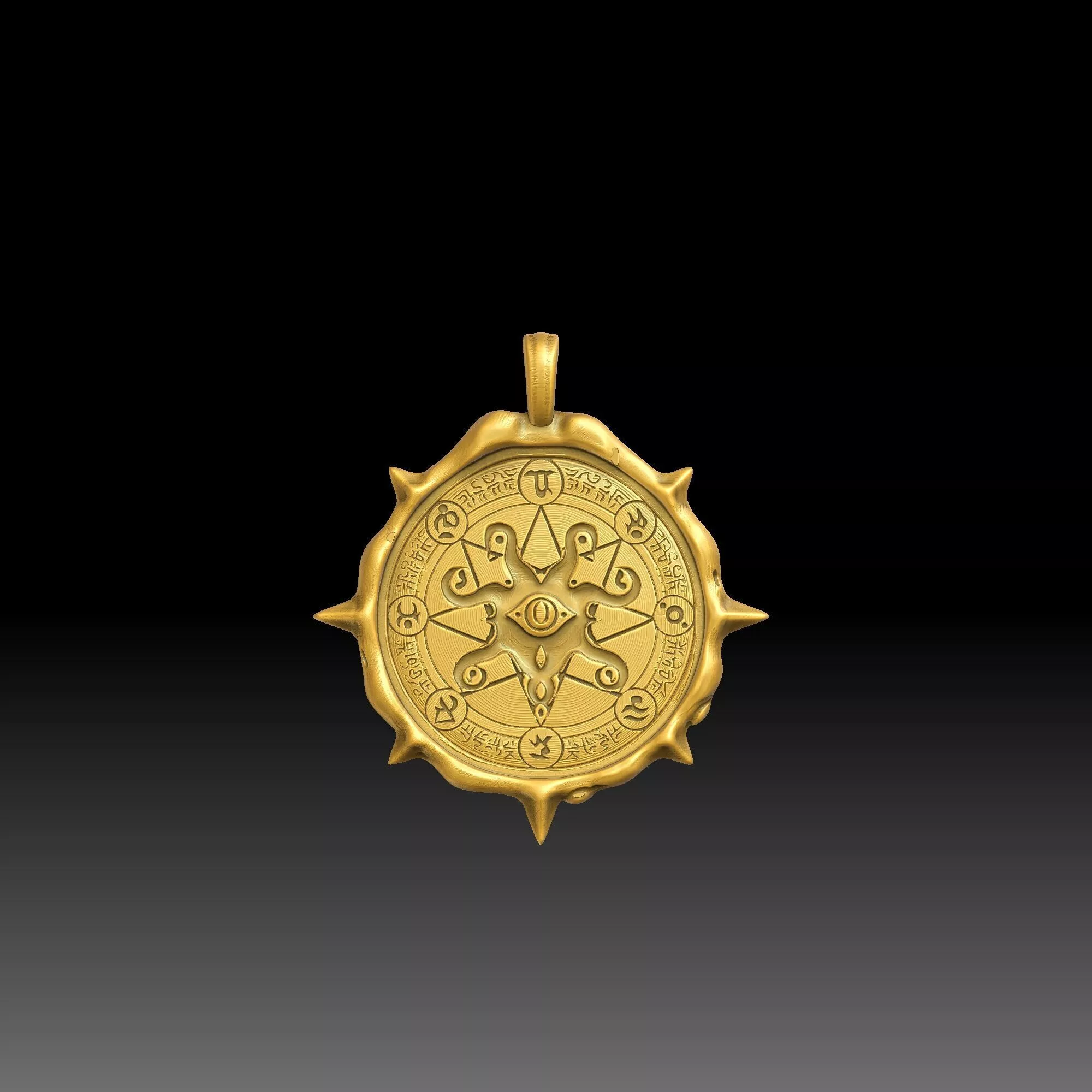 Alchemy Symbols - one inch pendant 3D print model