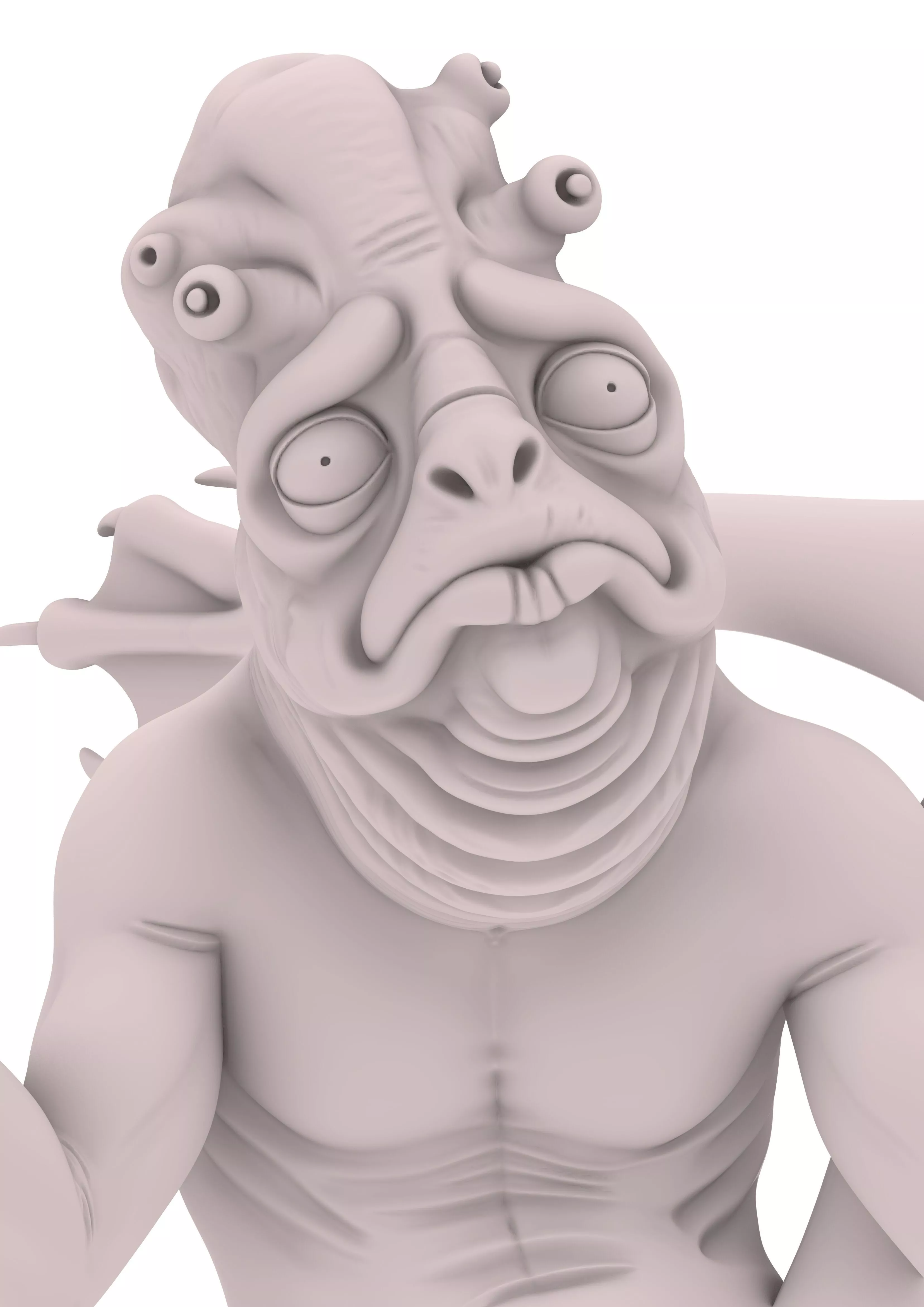 Monster Kreatur Demon Demonio Chibi Funny Cartoon 3D print model