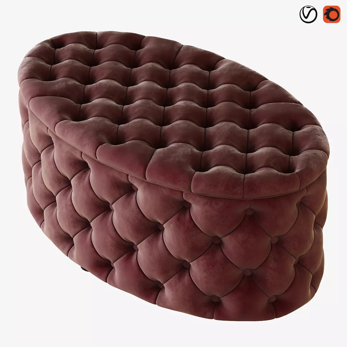 Pouf Gabrielli 111 3D model_0
