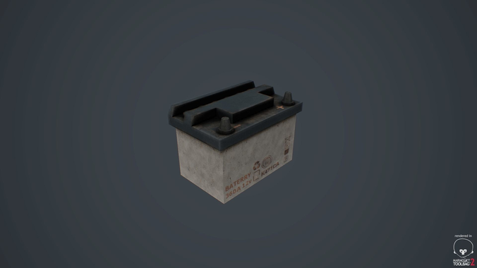 Car Battery 3D model