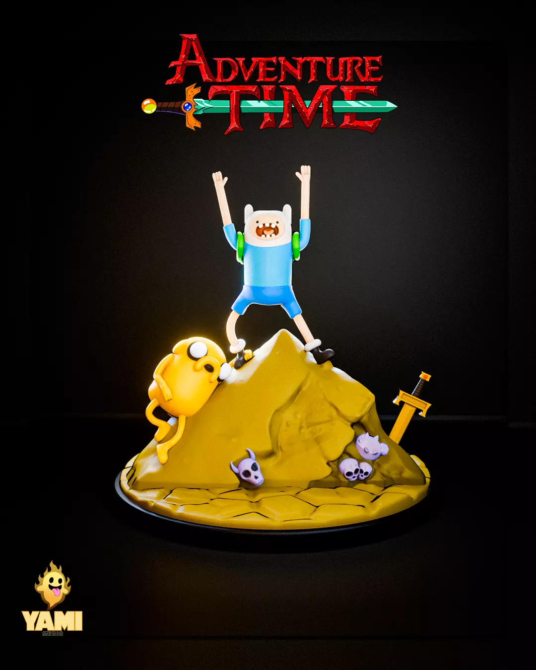 Adveture Time intro 3D print model