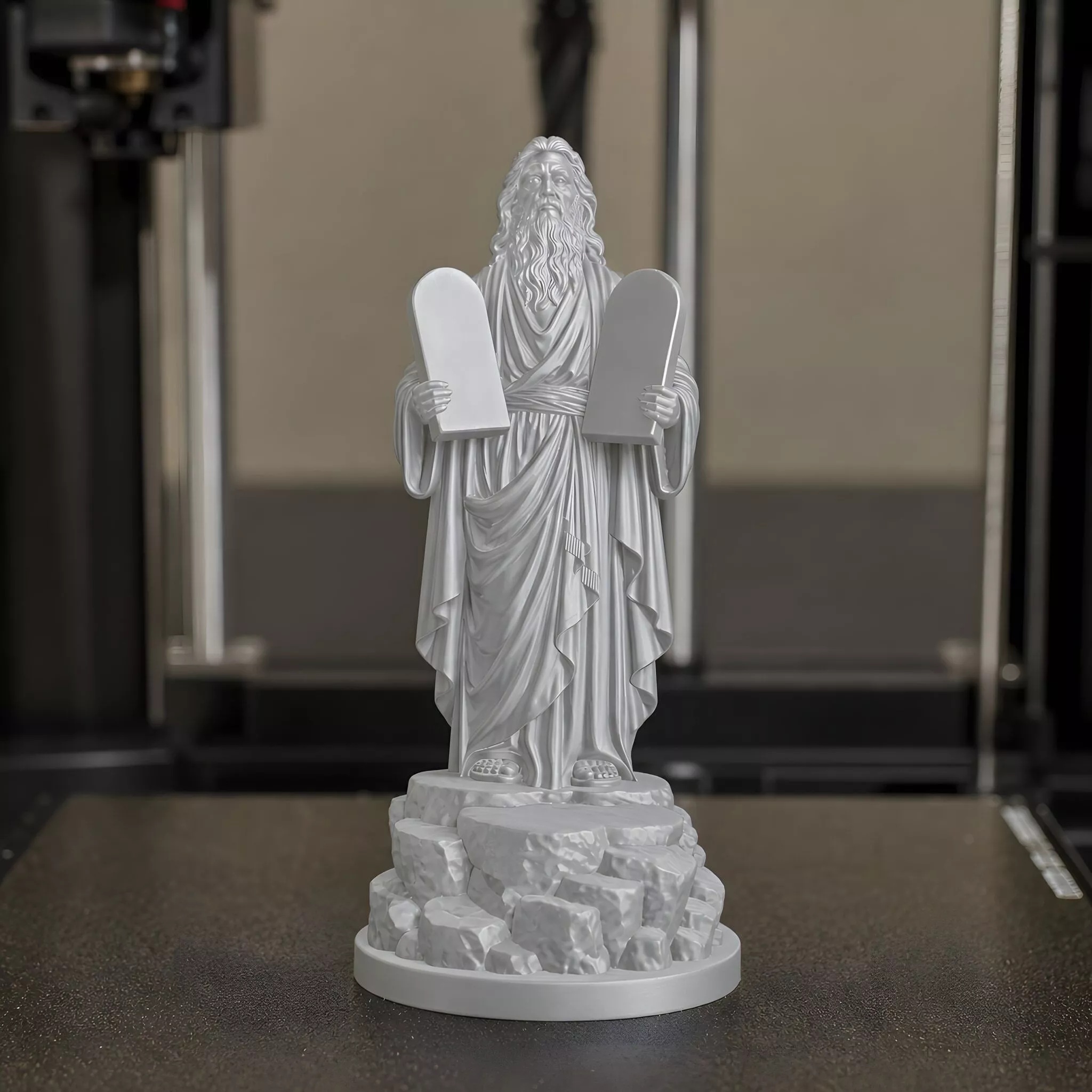 Moses Holding the Tablets 3D Print Model 3D print model