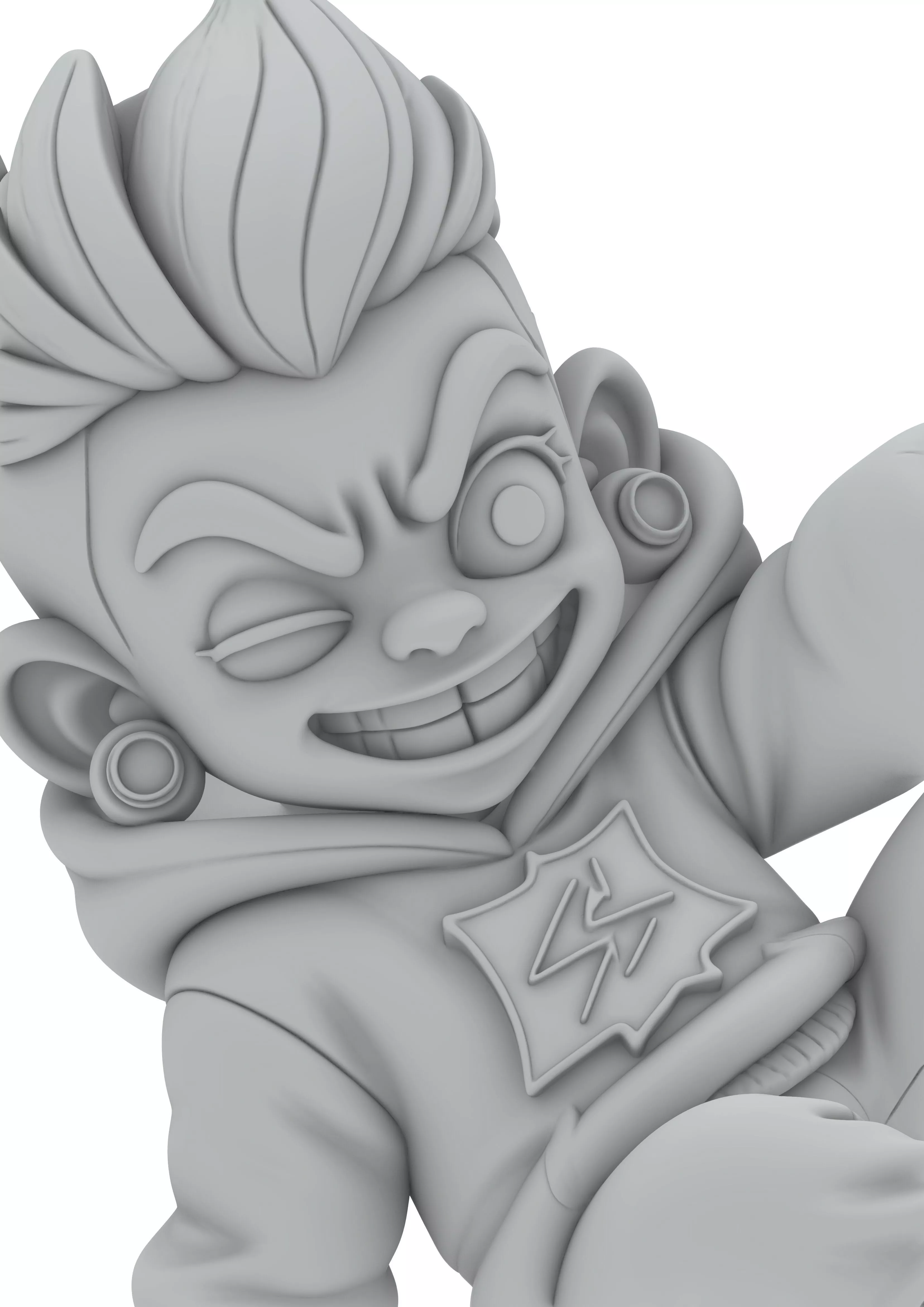 Urbano Cartoon Chibi Skater Skateboard Boy Junge Funny 3D print model